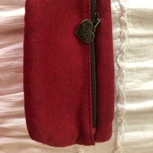 Red Gap Clutch w/ FREE Glitter Headbands